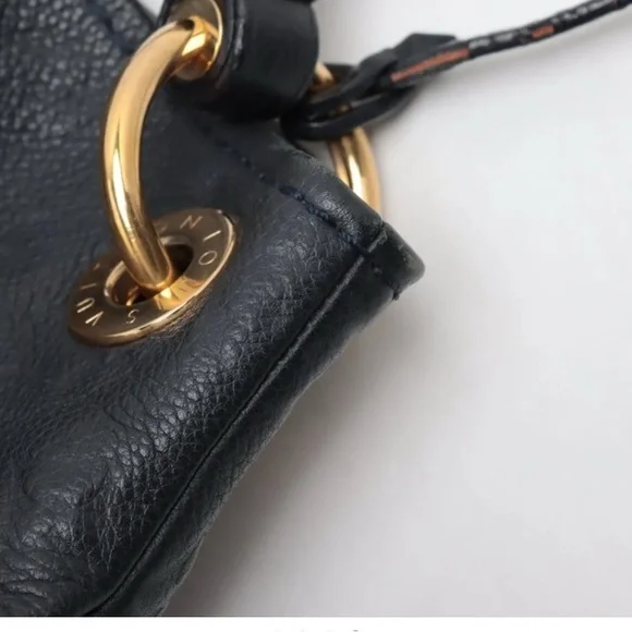 Louis Vuitton Navy Empreinte Embossed Monogram Shoulder Bag with Gold Hardware - Picture 8 of 11
